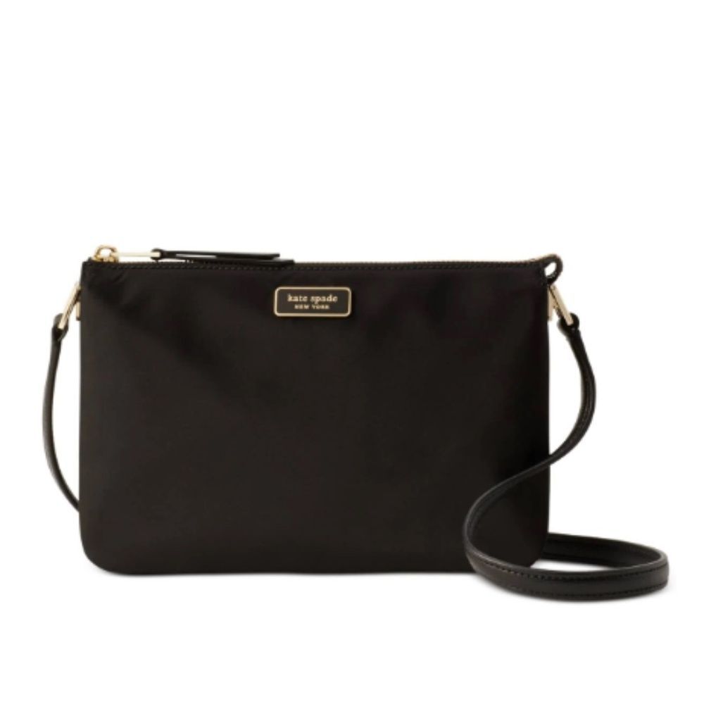 NEW Kate Spade Women's Black Dawn Triple Gusset Crossbody Bag